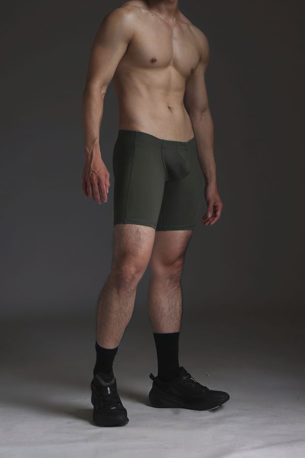 BARE 20 3D Pouch Compression Half Tights | Flat Waistband, 20cm