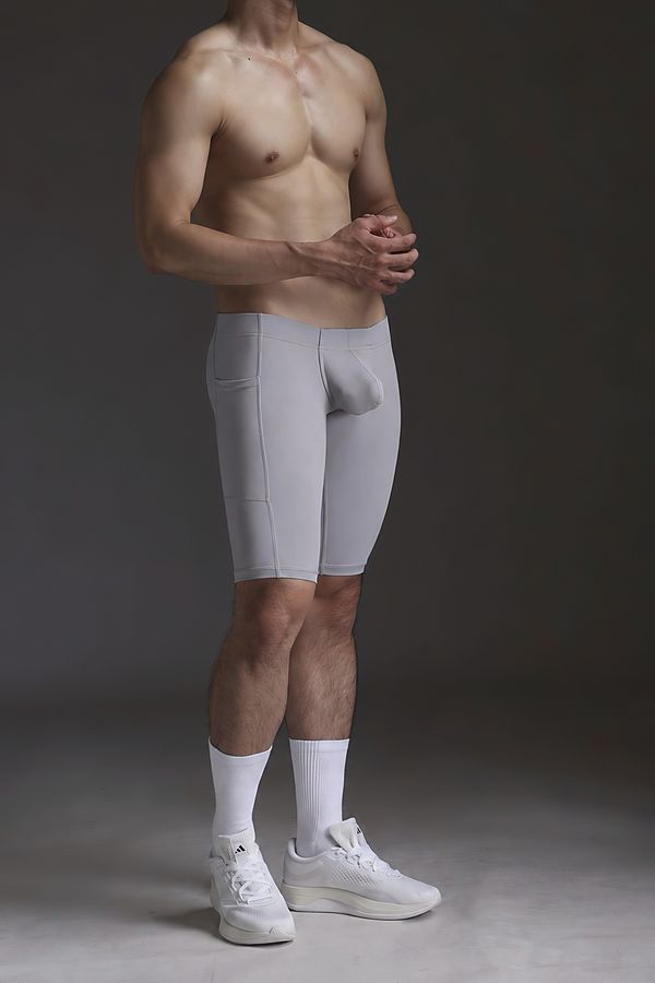 立體囊袋運動緊身短褲 無抽繩款 28cm